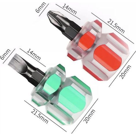 kit D'outils De Mini Tournevis Court Pour Machine Coudre Comprend Tournevis Tte Plate/fendue Et Tournevis Cruciforme Pour Rparation De Bricolage (1/5)