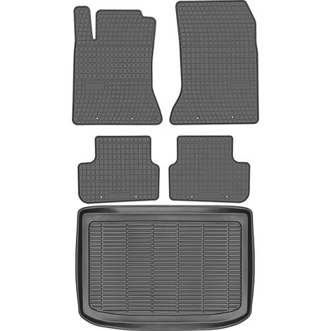 Juego de alfombrillas de goma para coche y maletero para Mercedes Clase A W176 Hatchback (2012-2018).