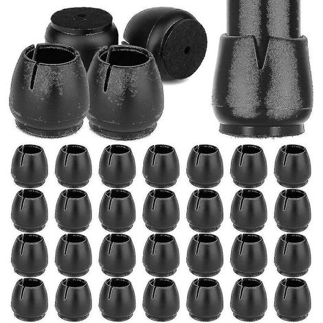 Embouts de pieds de chaise en silicone, 32 pièces, embouts de protection de 17 à 21 mm pour pieds de chaise, Rubbe-S- (1/5)