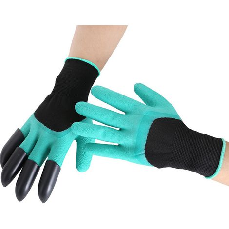Filiyano-2 paires de gants de jardin, gants de jardin à griffes pour creuser d'une seule main, gants en mousse de latex résistants et antidérapants (1/5)