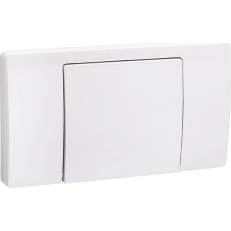 Cornat Piastra di comando VWC15/VWC19/WEK – bianco – plastica – con pulsante di avvio/arresto – con bullone di azionamento/piastra di pressione WC/WC / APV100