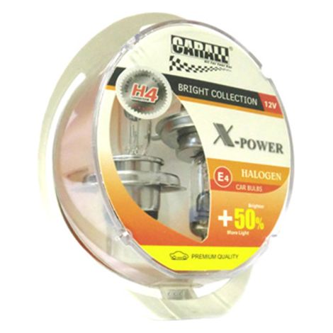 Coppia Lampada H4 12V 60/55W P43t X-Power +50% Luminosita T10 W5W Luci Posizione In Regalo (1/3)
