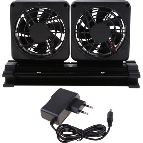 Ventilateur de refroidissement pour aquarium, double hélice, clip réglable, faible bruit, pour la circulation de l'air et le contrôle de la température.-AquaForge