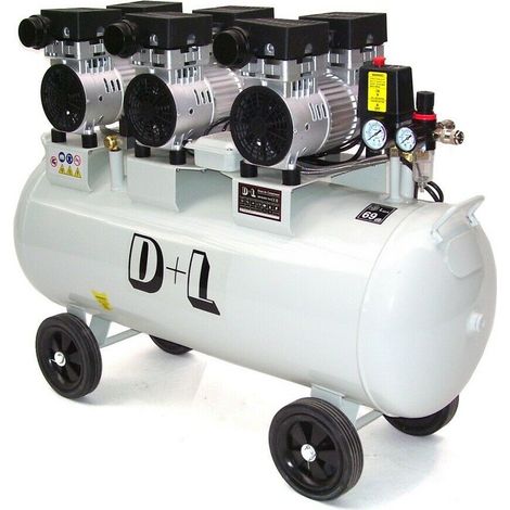 Flüster Kompressor Luftkompressor 100L leise Silent Druckluft 44312 Kompressor
