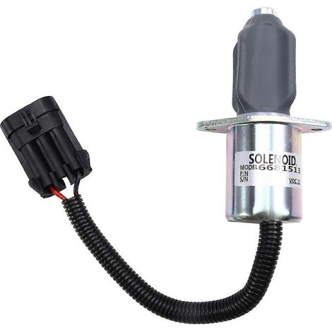 Électrovanne d'arrêt 6681512 6681513 12 V compatible avec Bobcat (voir illustration). (1/5)