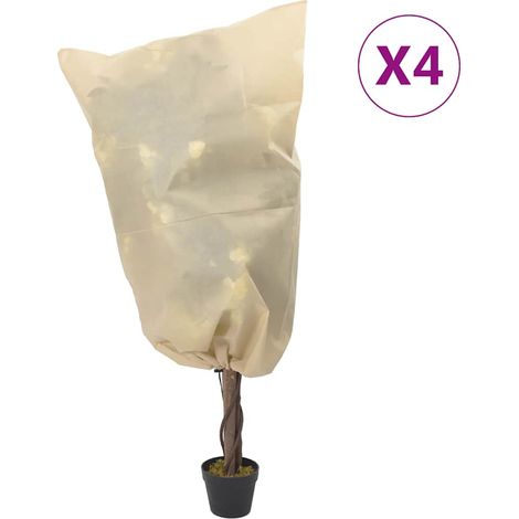 Wintervlies mit Kordelzug 4 Stk. 70 g/m² 0,8x1 m