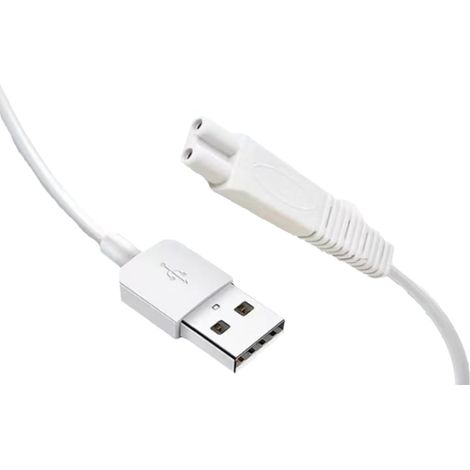 Rechange USB Chargeur Câble de Chargement pour Hydropulseur  Chargeur Water Floss Irrigateur Buccal pour 15, 11, FC159, FC1591, FC152, FC156, FC2630, FC2631 (1/4)