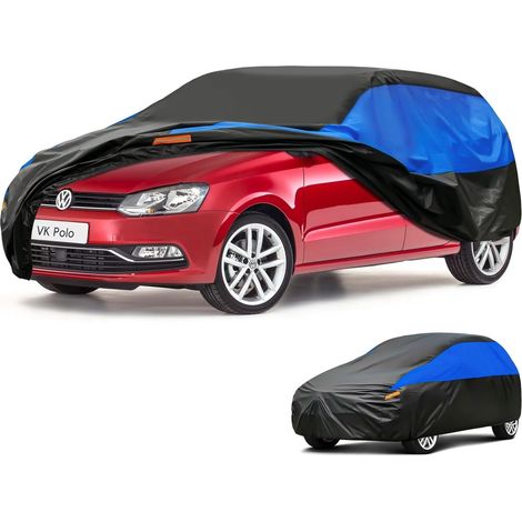 Bâche Voiture Exterieur Respirante, Compatible avec Volkswagen Polo(1981-2024) Housse de Protection Voiture Extérieur, Toutes Saisons Peuvent Tout Gérer Contre Pluie Soleil Poussière.,Taille pour Volk (1/5)