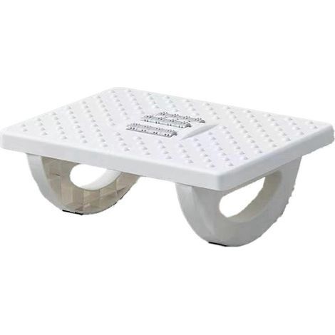 Ergonomische Fußstütze mit Massagerollen, weiß (1/5)