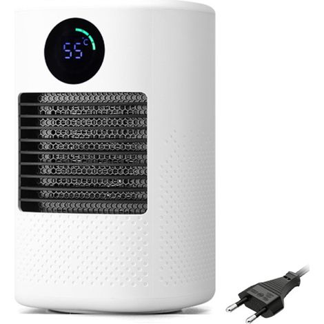 Leiser 3-stufiger Heizlüfter mit Timer – Verstellbare elektrische Schreibtischheizung für Zuhause (1/5)
