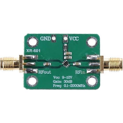 Module amplificateur RF à large bande et faible bruit pour récepteur de télécommande radio FM (1/5)