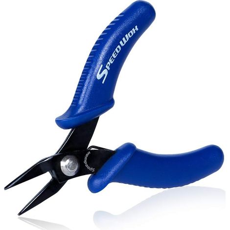 Mini pince à bec plat – Pince à bec micro-aiguille de 7,6 cm avec ressort pour l'artisanat et la fabrication de bijoux (1/5)