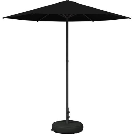 Garden Parasol with Base 230 x 230 cm Polyester Rectangular vidaXL