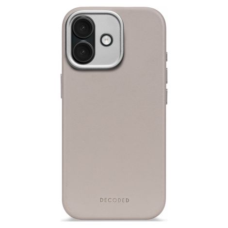 Decoded Leather Backcover - MagSafe-kompatible Leder-Schutzhülle für iPhone 17 (einfarbig)