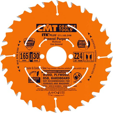 271.165.24M Sageblatt CIRCULAIRE (ITK PLUS)  165X1.7X30  Z=24