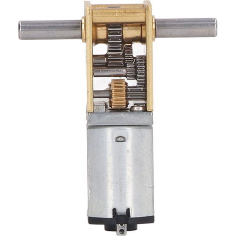 Gleichstrom-Schneckengetriebemotor 34 U/min, Doppelwellen-Getriebeuntersetzungsmotor für intelligente Autos, Roboteröfen, Waschmaschinen, DC 3 V (1/5)