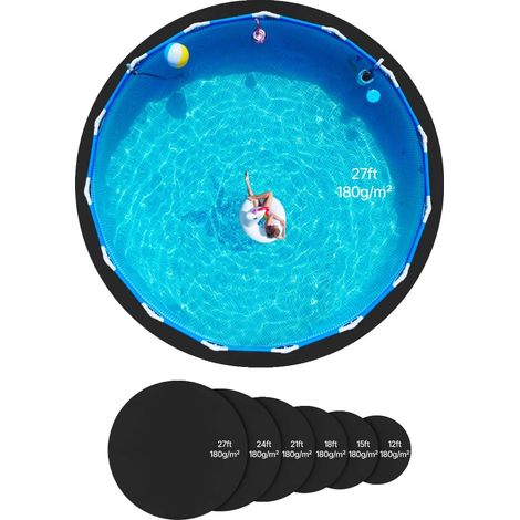 Revestimiento para piscina, protección duradera, fácil instalación, 8,23 m (27 pies) (1/2)