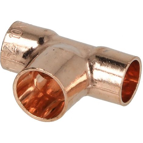Raccord à braser cuivre té réduit 10 x 12 x 10 mm