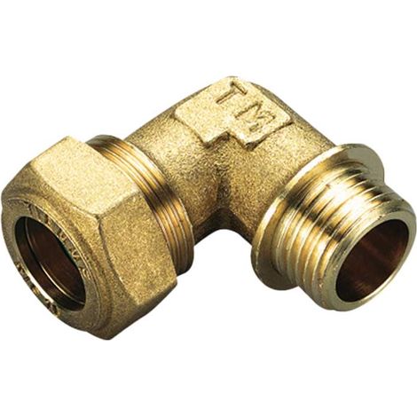 RACCORDO CURVO MASCHIO CON O-RING GIALLO - 14 x 3/4