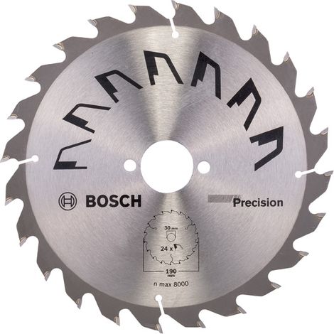 Kreissägeblatt PRECISION D= 190 mm, Bohrung= 30 mm, Z= 24