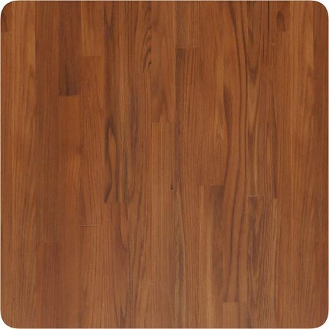 Plateau de table carré pour table basse en chêne massif traité marron foncé 60 x 60 x 1,5 cm (1/4)