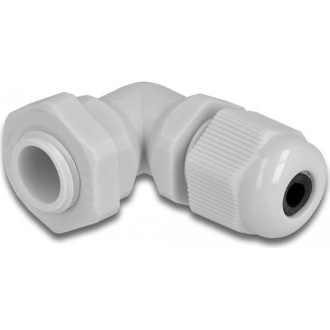 DELOCK PRESSE-ÉTOUPE COUDÉ À 90° PG7 - GRIS 60293
