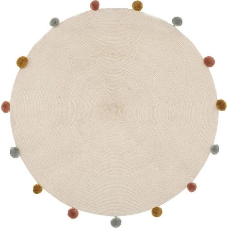 Tapis Arlequin pompons D90 (1/3)