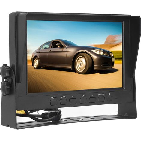 Écran de surveillance de recul IPS HD Vision Complète 2 Entrées Vidéo avec Pare-soleil pour Camions et Moissonneuses (1/5)