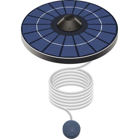 Pompe d'aération solaire flottante pour bassin et fontaine avec pierre à air et tube à oxygène pour bassin jardin fontaine et aquarium (1/5)
