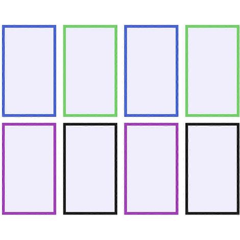 Étiquettes magnétiques colorées et créatives, réutilisables et effaçables à sec, pour la maison et le bureau-5.50X3.00X0.10CM (1/4)