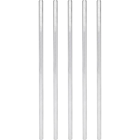 Axe en Acier Inoxydable 6mm - 5 Pièces pour Robots Gobilda, TETRIX, FTC, FRC, FIRST (1/5)