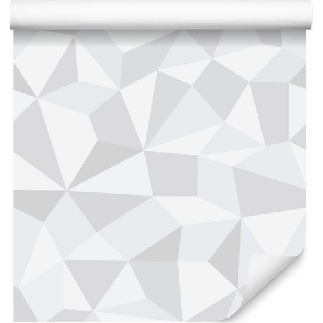 Carta da parati con motivo geometrico e effetto ottico per soggiorno e camera da letto, 50x1000 cm. (1/5)