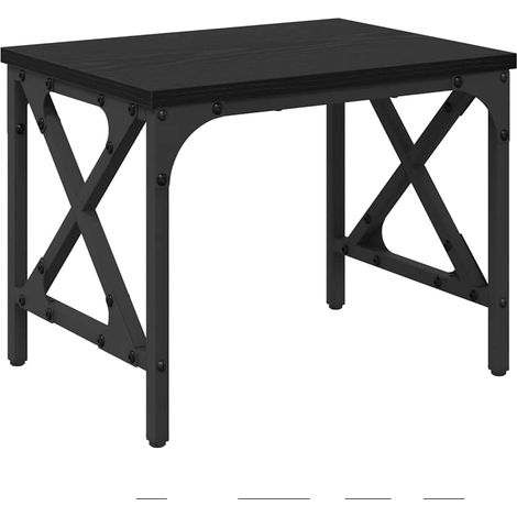 Support d'imprimante Réglable Chêne noir 40 x 30 x 31 cm