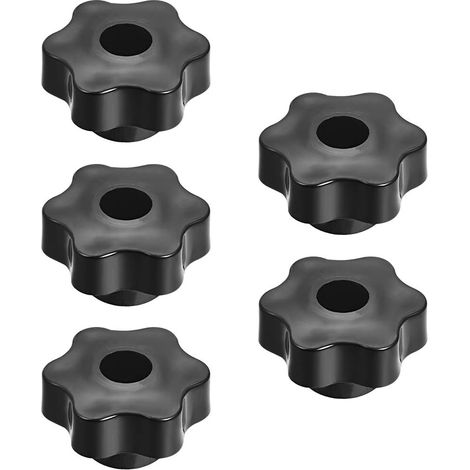 5 pièces Sternschraube Sternkopf Sterngriff Klemmknopf Außengewinde M8-Sternform Thermoplastik (1/3)