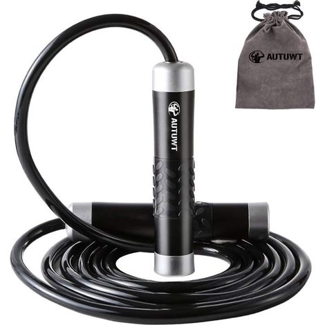 Heavy Jump Rope 1LB, 9MM/3 Meter Adjustable Rope for Training, Crossfit, Fitness, Boxing, MMA, Gym – Ideal Cardio Accessory for Slimming, Calorie Burning, Building Strength (1/5)