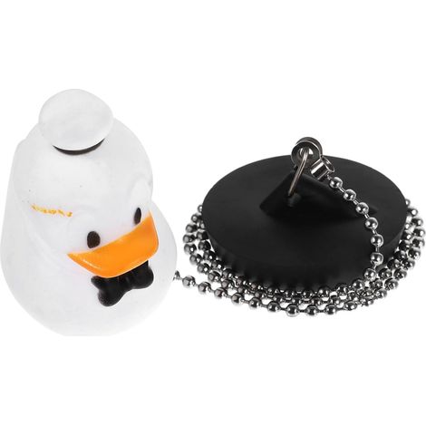 Bouchon de baignoire, PVC, forme canard, pour bonde et bain (1/5)