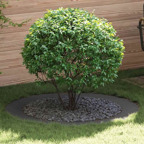 geeignet für flache Baumringe 5 pcs Schwarz Ø90 / 120 cm Stahl