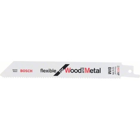 Bosch S 922 VF Hoja flexible para sierra sable blanco paquete 5