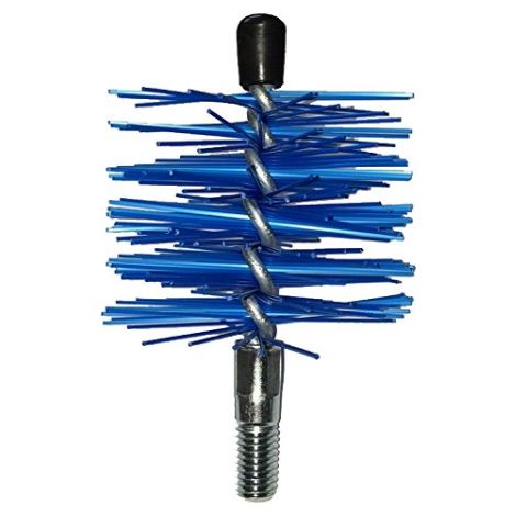 Brosse ronde en nylon 250 mm pour nettoyage des tuyaux en inox M 12 MA accessoire poele
