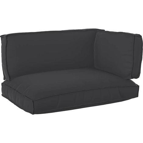 Maison Exclusive - Set de coussins de palette 3 pcs Noir Tissu Oxford
