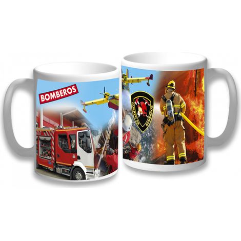 Keramik Feuerwehrmann Becher