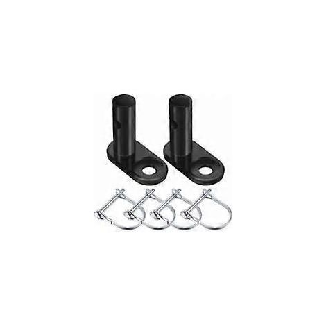 Adaptateur d'attelage pour remorque de vélo Milisten, coupleur adaptateur pour vélo, accessoire de connexion pour attelage de remorque (noir) (1/5)