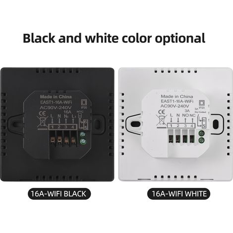 Eosnow Smartes Thermostat für Zuhause, WLAN, wöchentlich programmierbar, digitaler manueller/automatischer Modus, Tuya APP-Steuerung, LCD-Display, Temperaturregler, intelligente elektrische Heizung
