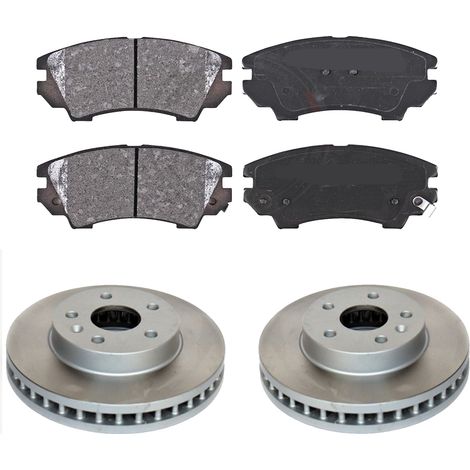 KIT FRENI ANTERIORI compatibile con CHEVROLET MALIBU V300 - DISCHI + PASTIGLIE OEM: P59055, P59055X, P59054 / PB 20982 /SOSTITUZIONE DIRETTA/BASSA POLVERE/SILENZIOSO (1/5)