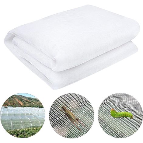 Filet de protection pour légumes et fleurs, anti-insectes, 3 x 10 m, filet de jardin, filet de protection, filet pour plantes, filet anti-oiseaux, légumes, fruits, fleurs, serre, protection contre les (1/5)