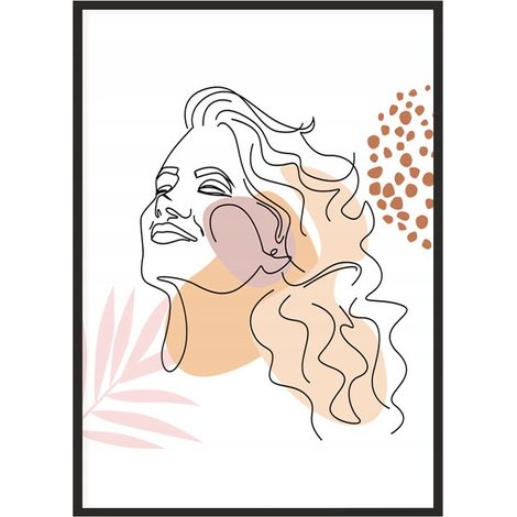 POSTER FOTOGRAFICO IN CORNICE 33x43 cm Line art Ona P1863 (1/4)