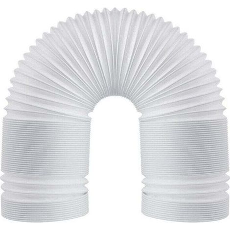 Flexibler PVC-Abluftschlauch, 130 mm (5 Zoll), universell einsetzbar, 3 m Länge, für Klimaanlagen, Dunstabzugshauben und Wäschetrockner. (1/5)