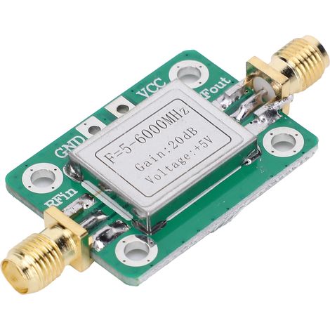 Amplificateur UWB 5M-6GHz 20dB Boîtier Blindé pour Signal Moyenne Puissance (1/5)