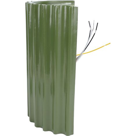 Applique murale moderne, design minimaliste demi-cylindrique, verte, pour ampoules G9, idéale pour chambre ou couloir. (1/5)