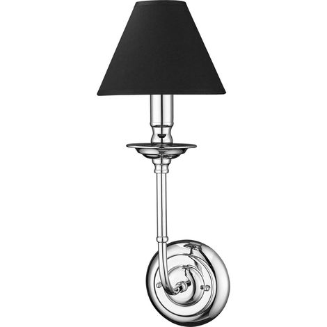 Glamouröse Wandleuchte 1 E14 Chromleuchte Prestige LP-979/1W (1/4)